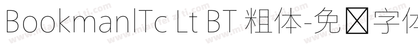 BookmanlTc Lt BT 粗体字体转换